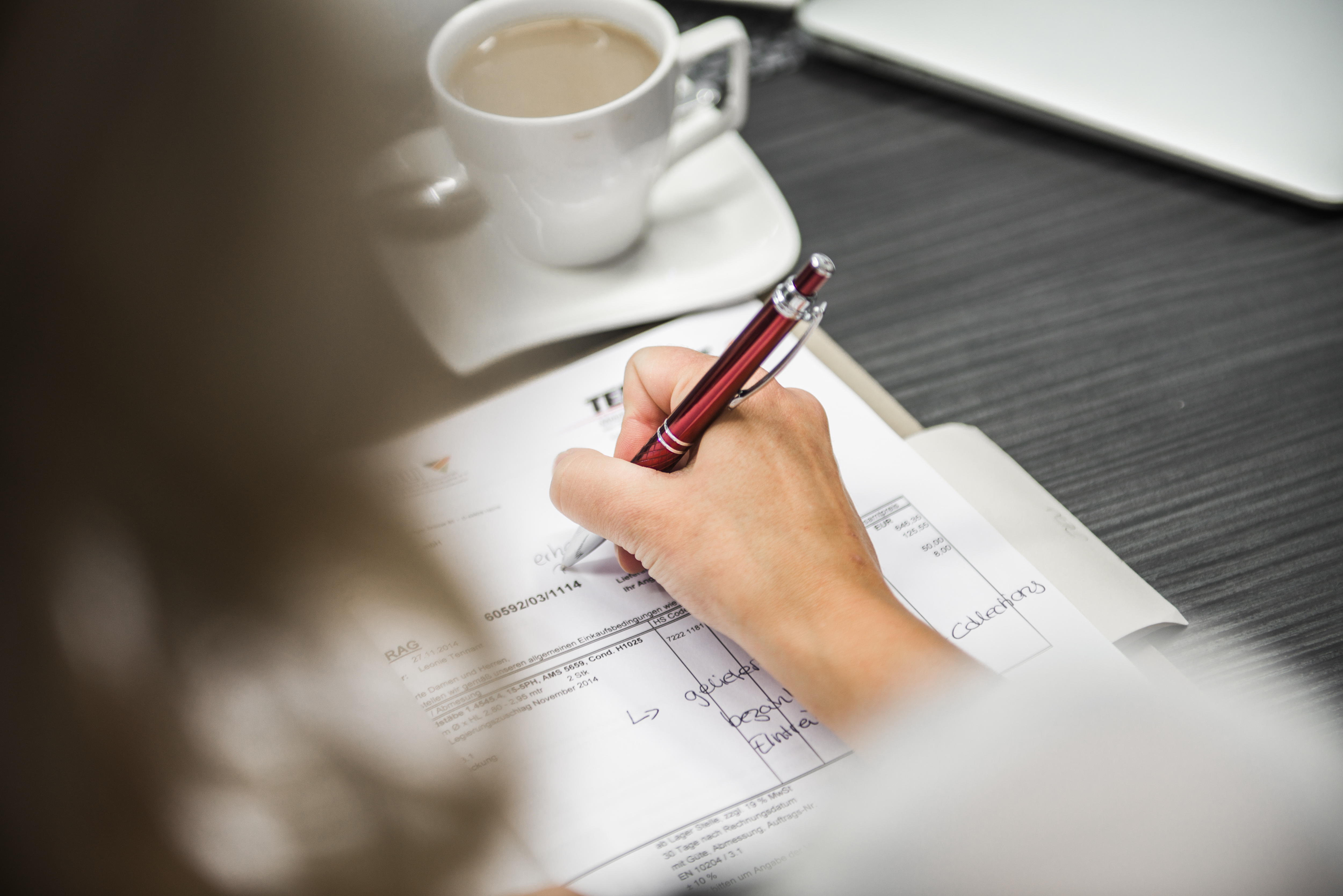 Delivery note and documentation at Tennant Metall